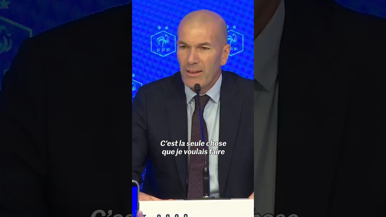Zinédine Zidane : ses premiers mots comme sélectionneur des Bleus