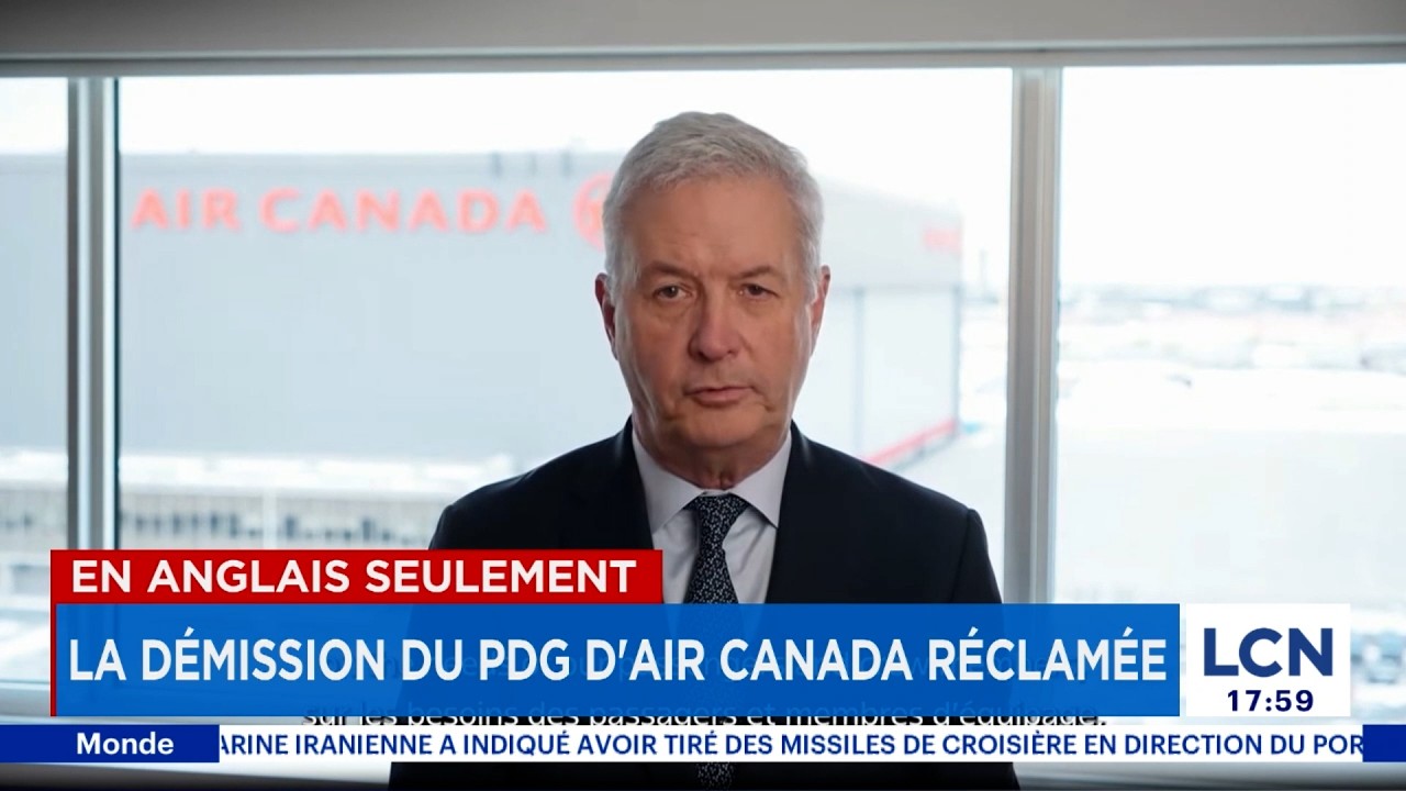 Condoléances en anglais: la démission du PDG d'Air Canada réclamée
