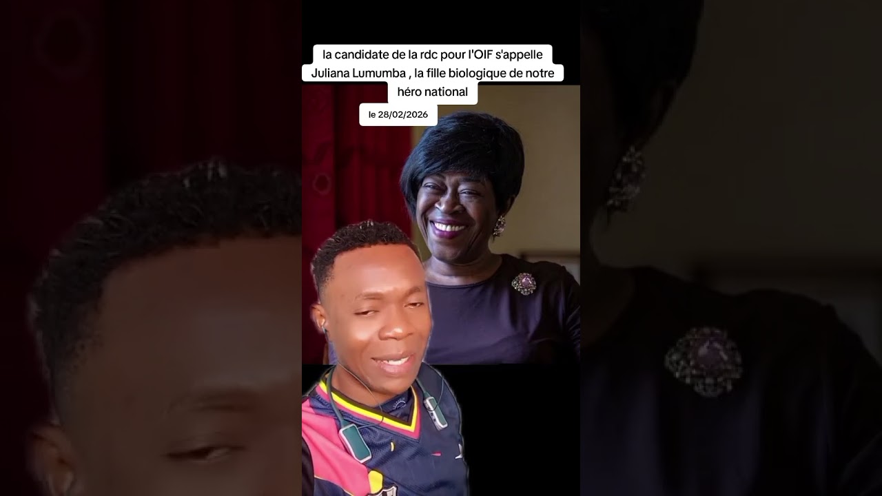 Juliana Lumumba est la candidate de la rdc a l'OIF#congo #france #viralvideo #rdc