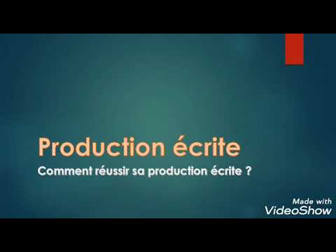 comment s'améliorer en production écrite ?