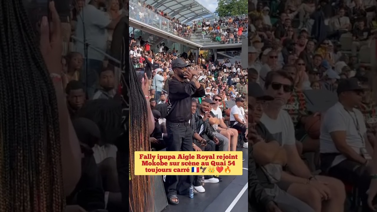 Fally ipupa Aigle Royal rejoint Mokobe sur scène au Quai 54 toujours carré 🇫🇷🦅👑❤🔥