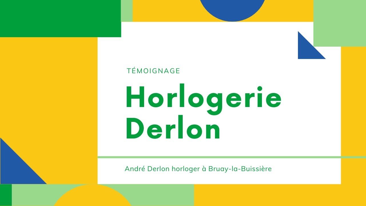 Témoignage :  André Derlon horloger à Bruay-la-Buissière