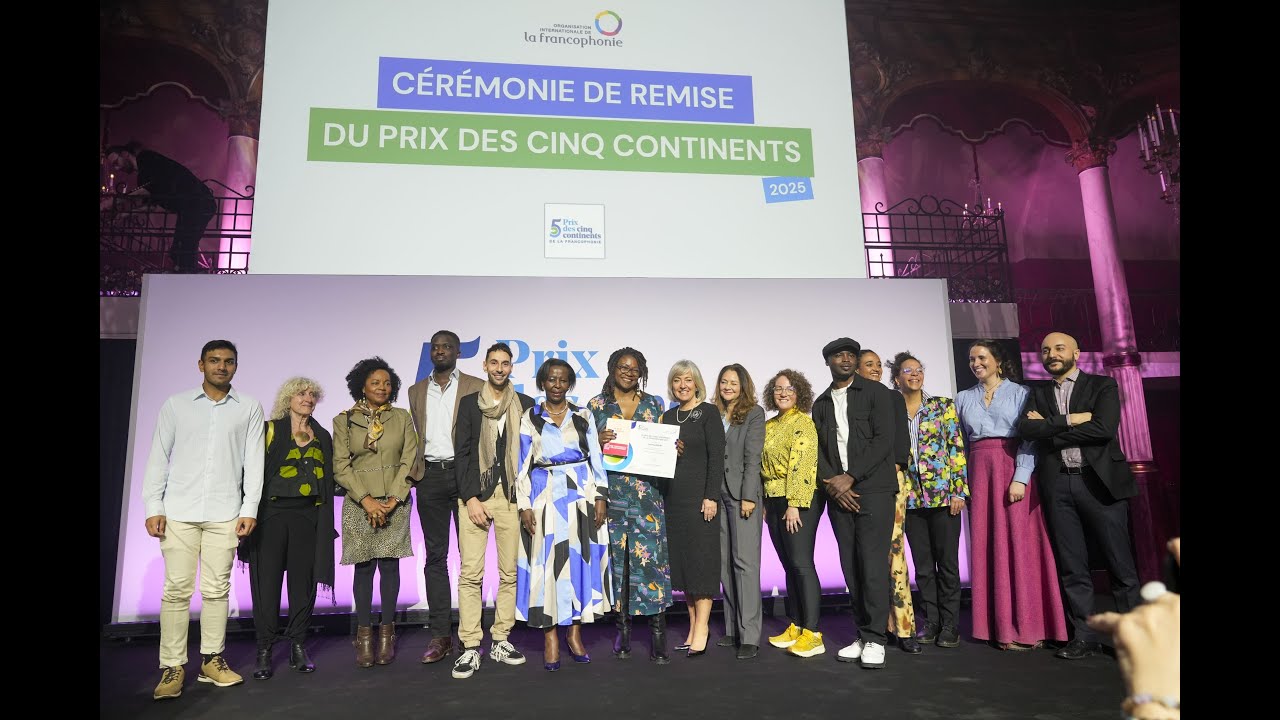 Cérémonie de remise du Prix des 5 Continents de la Francophonie 2025