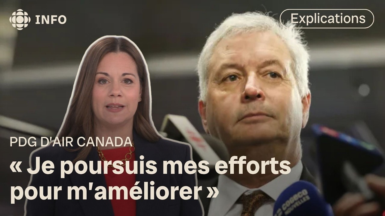 Michael Rousseau, PDG d’Air Canada, s’excuse pour son français | Première ligne