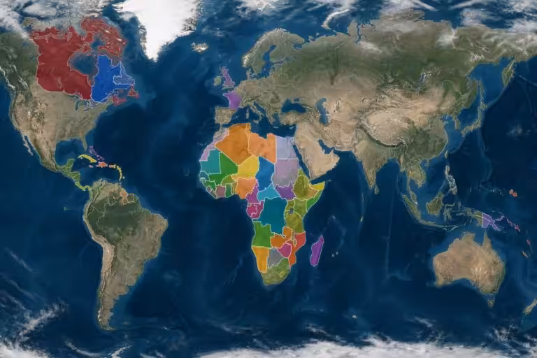 90 États et gouvernements : la carte des pays francophones